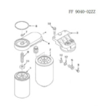 Kraftstofffilter von Cummins Diesel Motor